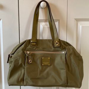 Henri Bendel olive green shoulder bag purse